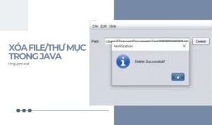 Delete file trong java