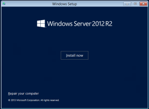 Cài đặt Window Server 2012 R2