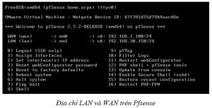 Địa chỉ LAN và WAN trên Pfsense