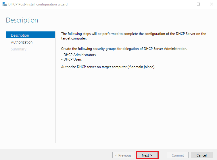 Cài đặt DHCP Server