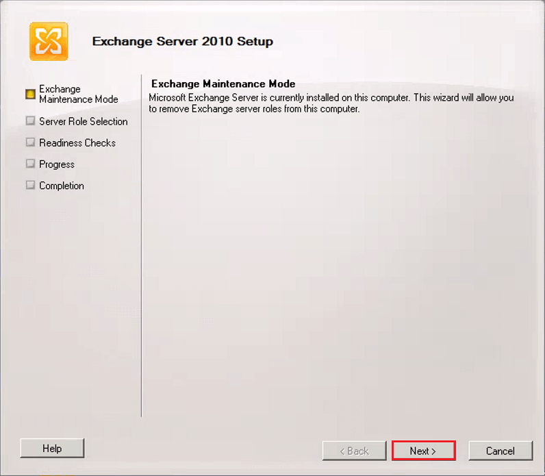 Uninstall Exchange Server