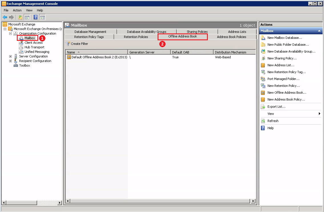 Remove Default Offline Address Book