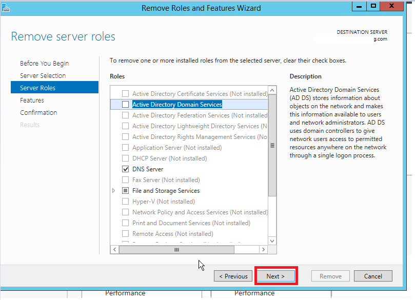 Remove Domain Controller