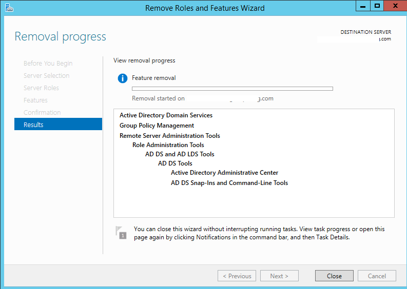 Remove Domain Controller