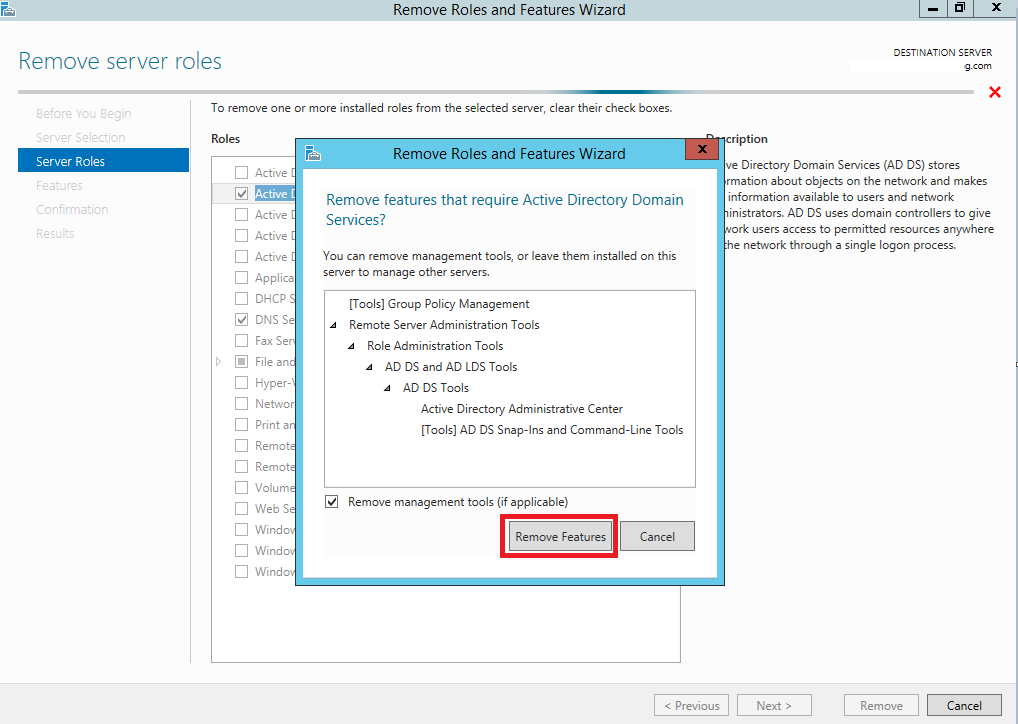 Remove Domain Controller
