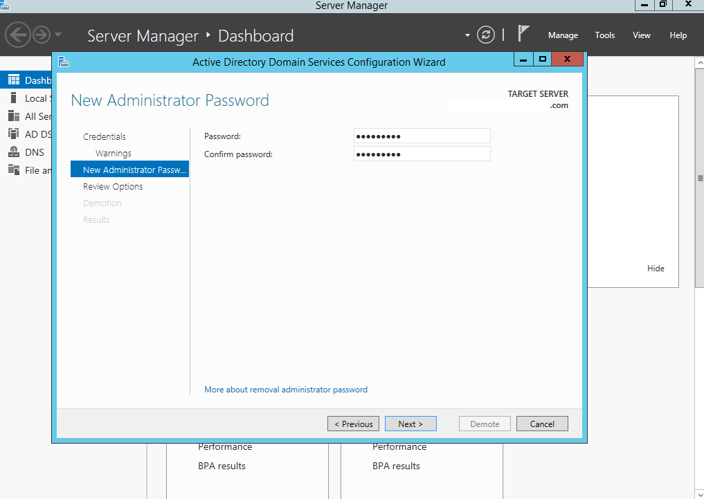 Remove Domain Controller