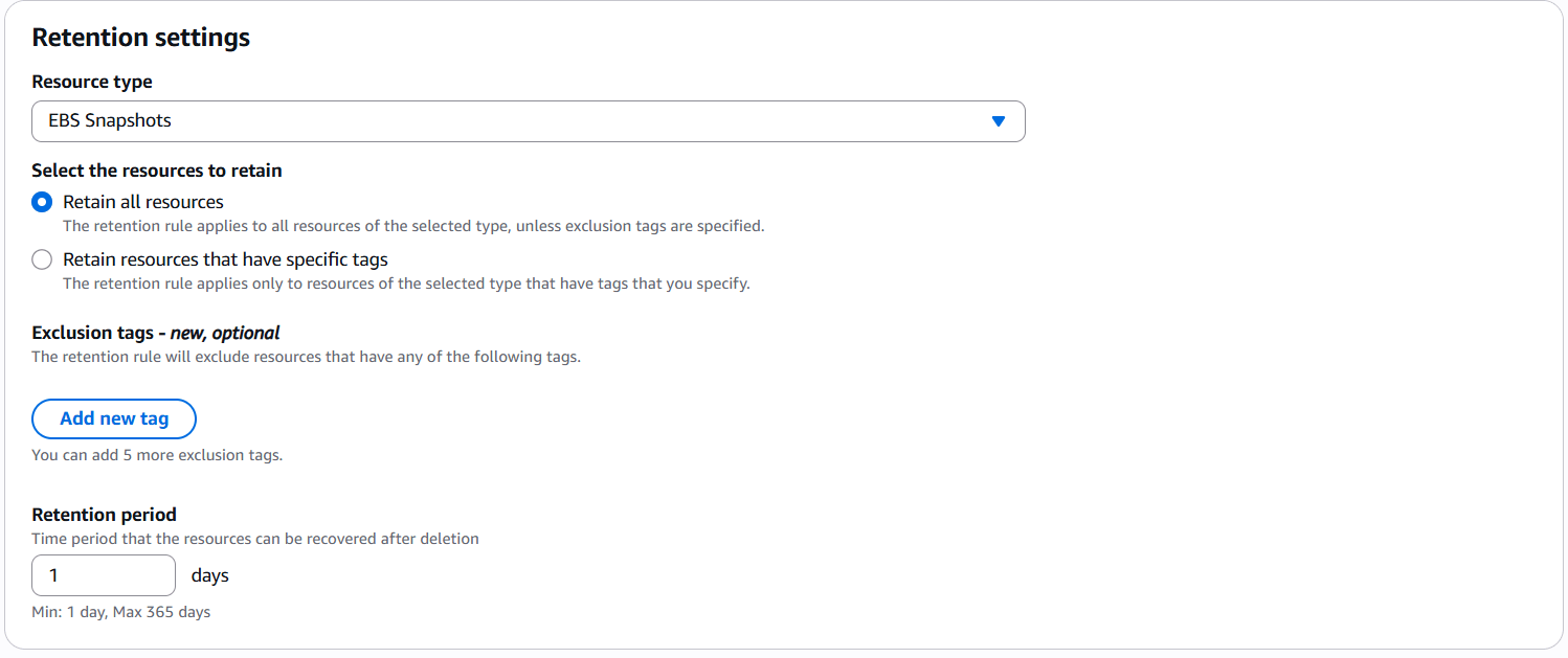 Bảo vệ Snapshot với Recycle Bin