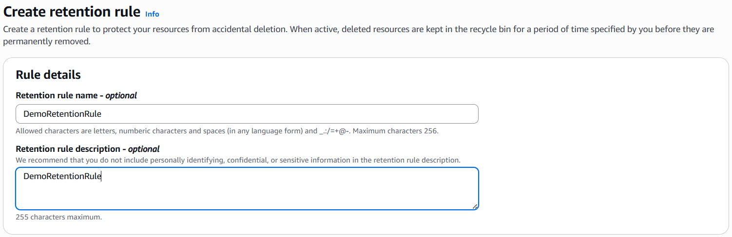 Bảo vệ Snapshot với Recycle Bin