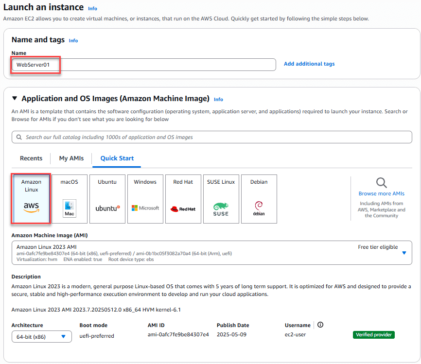 Tạo 2 EC2 Instance để làm target