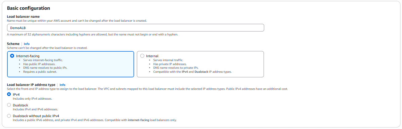 Tạo Application Load Balancer
