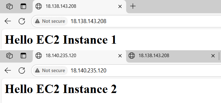Tạo 2 EC2 Instance để làm target