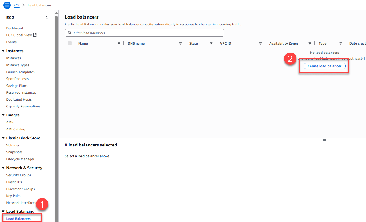 Tạo Application Load Balancer