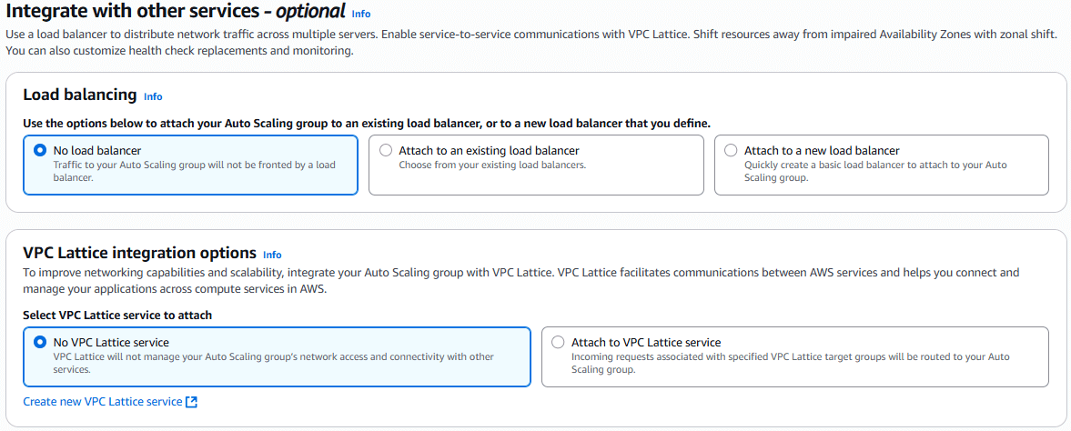 Cấu hình Auto Scaling Group