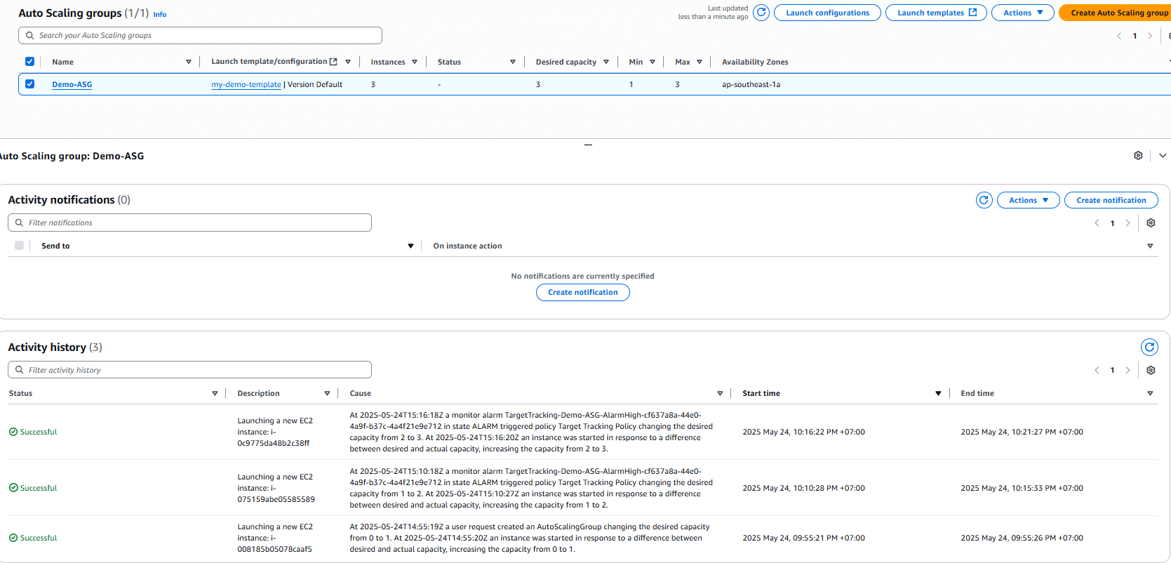 Thử scale-out, scale-in
