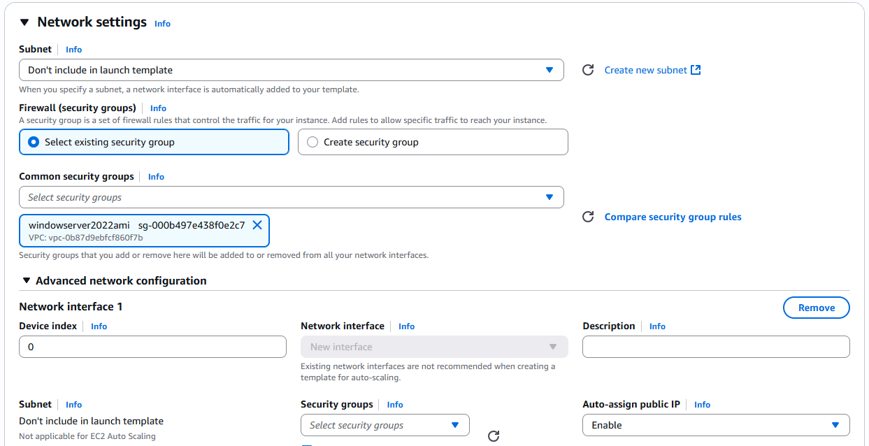 Tạo Launch Template