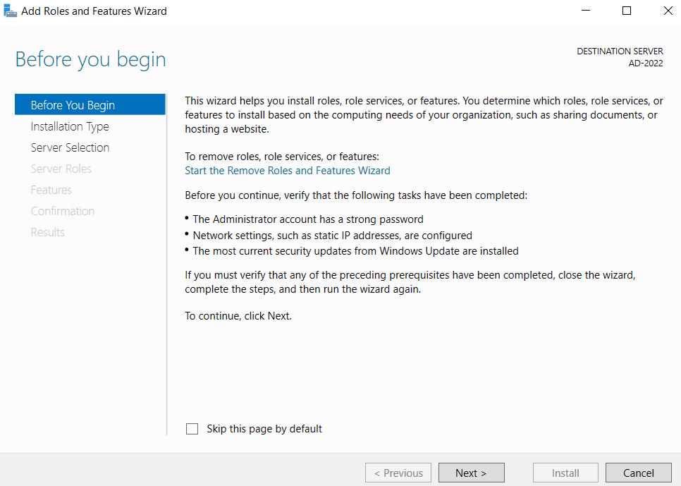 Cài đặt Active Directory Domain Service