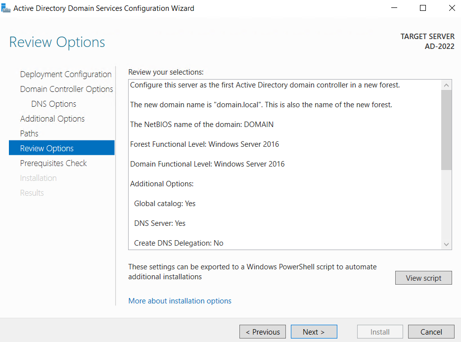 Cài đặt Active Directory Domain Service