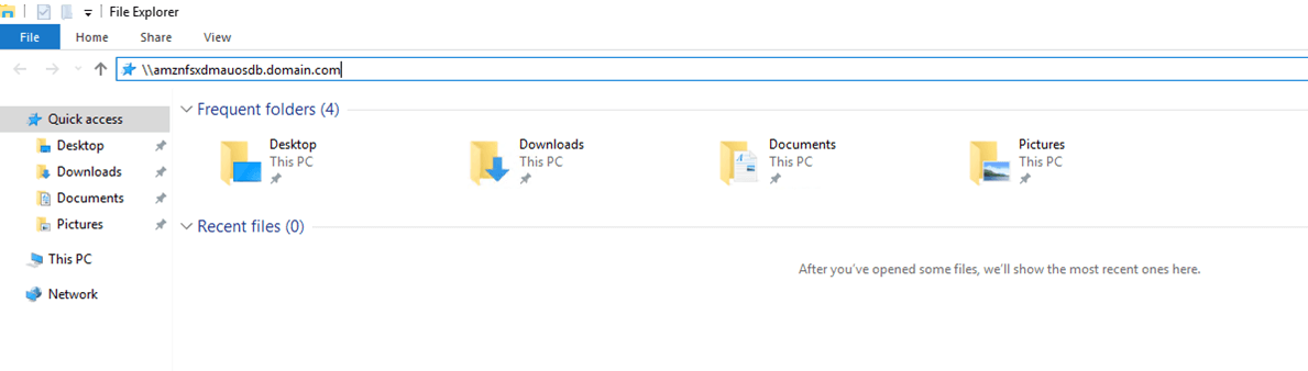 Cấu hình Amazon FSx