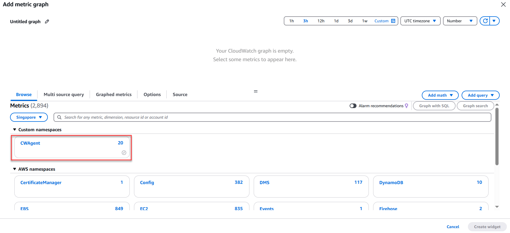 Tạo dashboard metric trên CloudWatch