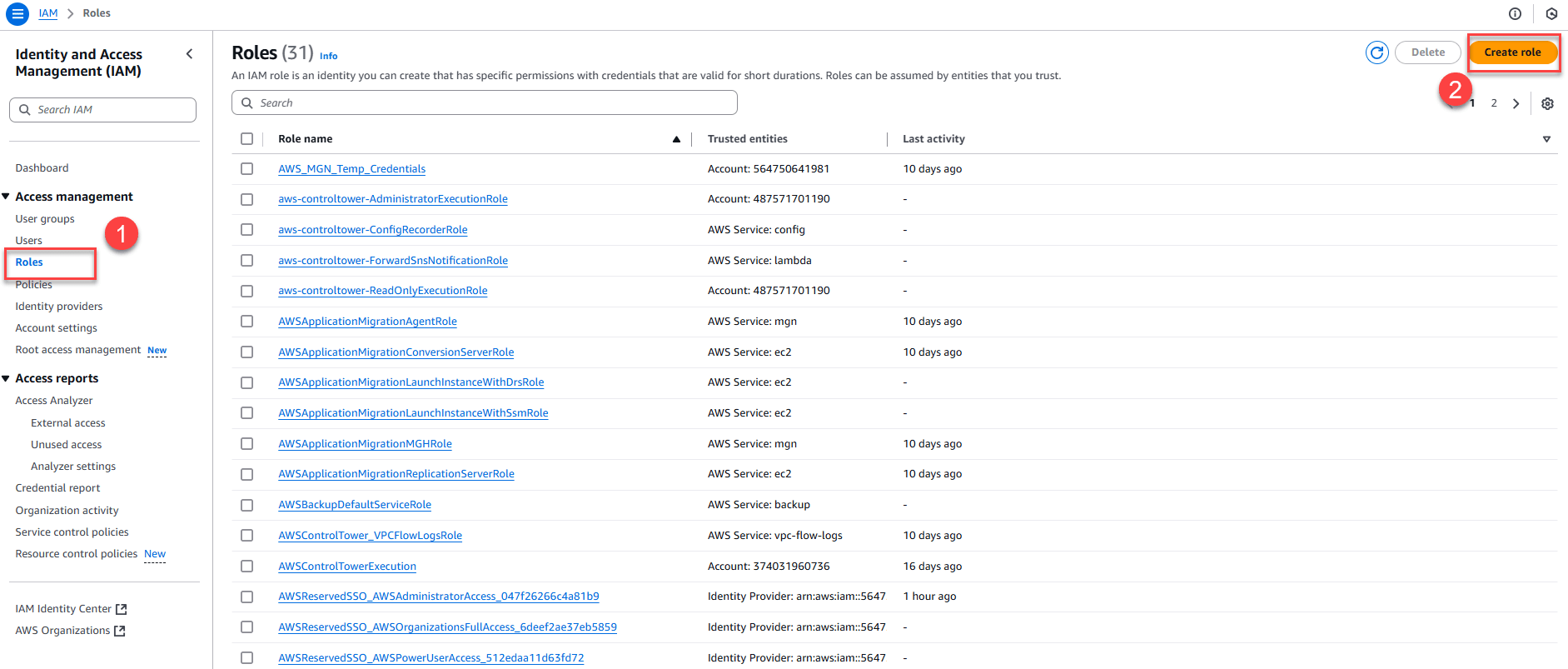 Tạo IAM Role gán cho EC2