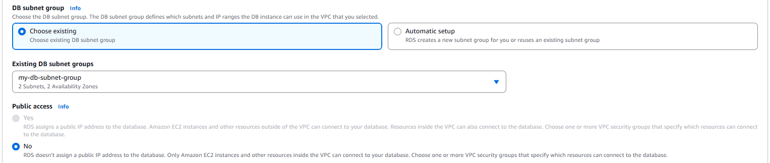 Tạo RDS DB Instance