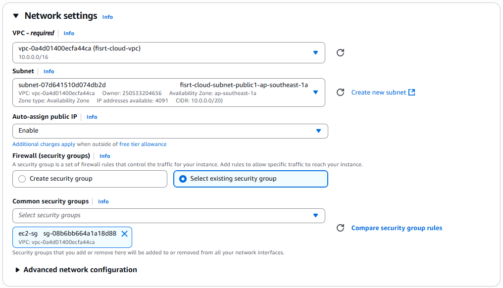 Tạo EC2 Instance (Amazon Linux)