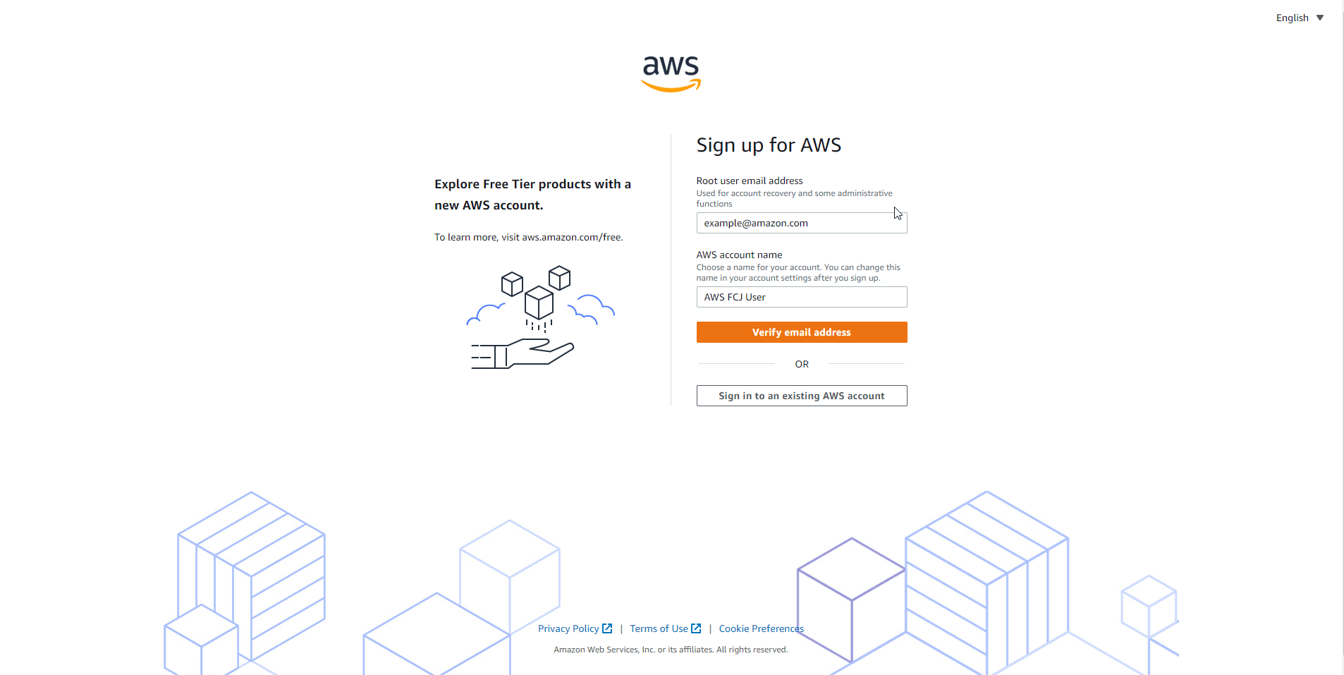 Hướng dẫn tạo tài khoản AWS Free 1 năm