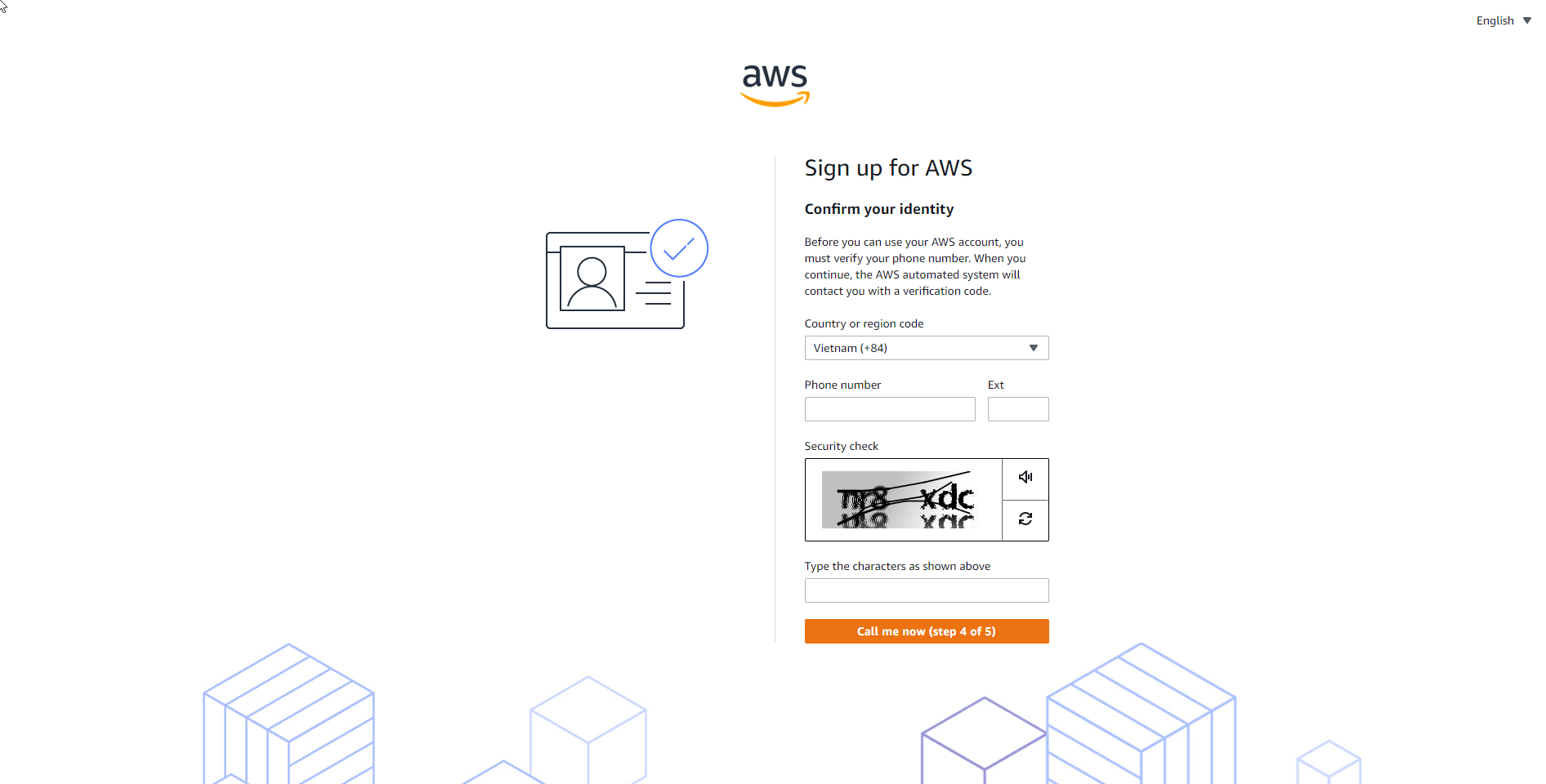 Hướng dẫn tạo tài khoản AWS Free 1 năm