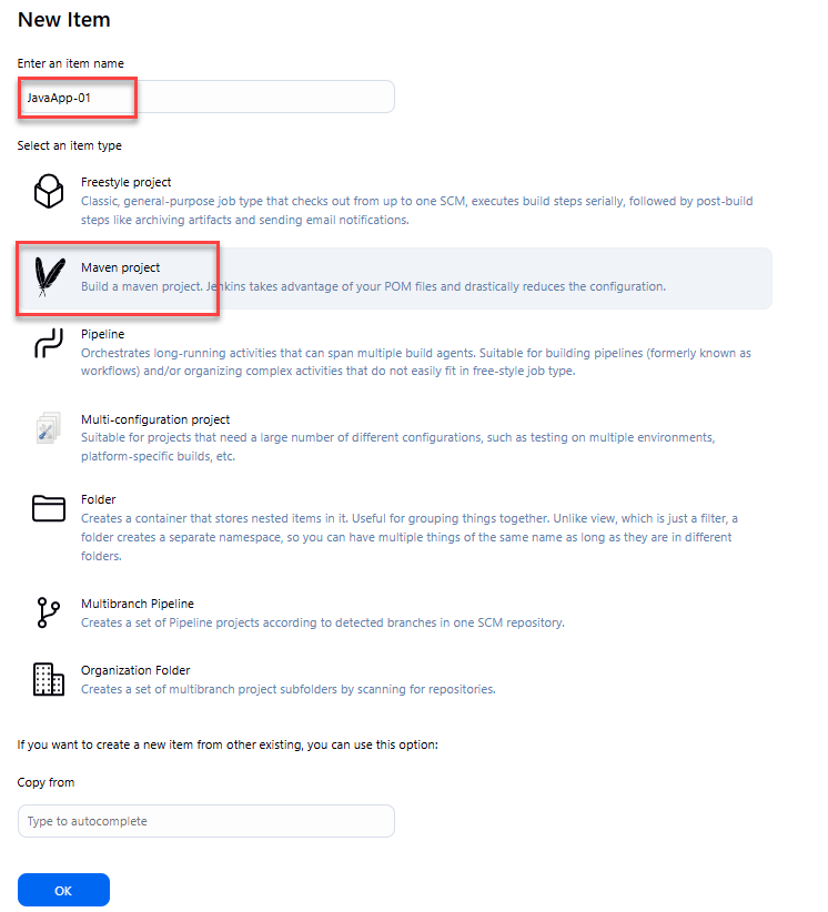 Tạo một Job Maven trong Jenkins