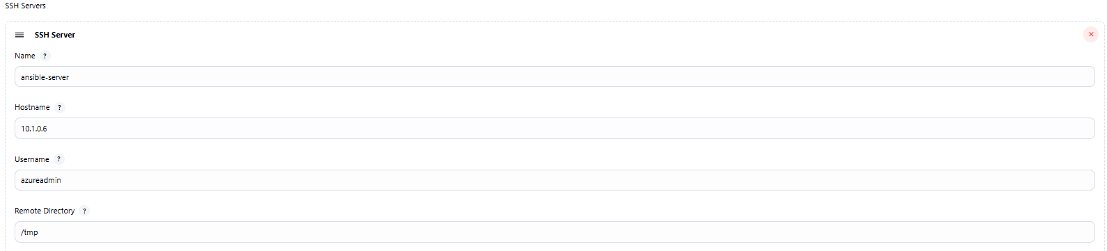 Thêm thông tin server Ansible
