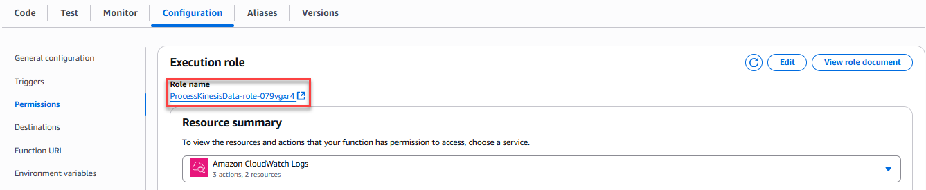 Tạo Lambda Function 2 – Data Processor