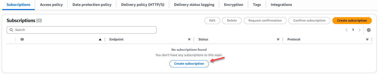 Thêm Subscription